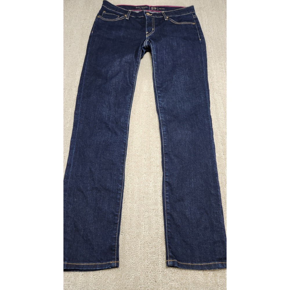 Kate Spade Dark Blue Skinny Jeans - Picture 2 of 12